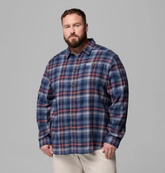 Camisa de manga larga de franela Cornell Woods™ para hombre – Talla grande