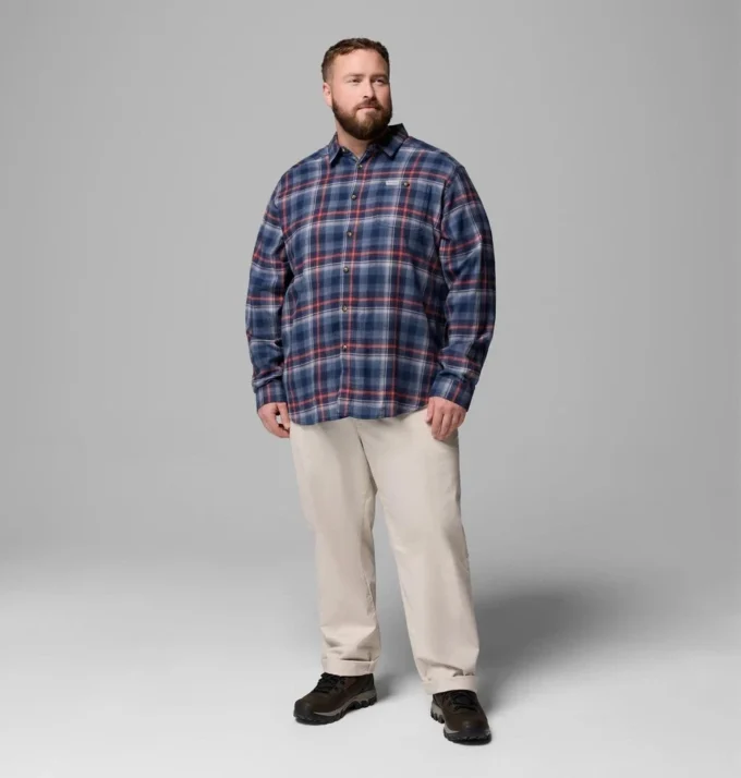 Camisa de manga larga de franela Cornell Woods™ para hombre – Talla grande