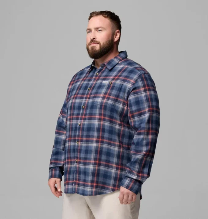 Camisa de manga larga de franela Cornell Woods™ para hombre – Talla grande