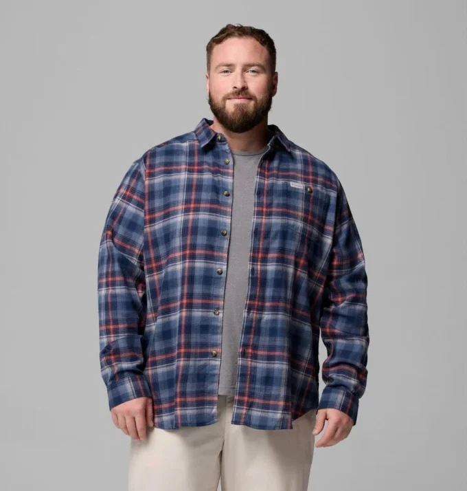 Camisa de manga larga de franela Cornell Woods™ para hombre – Talla grande