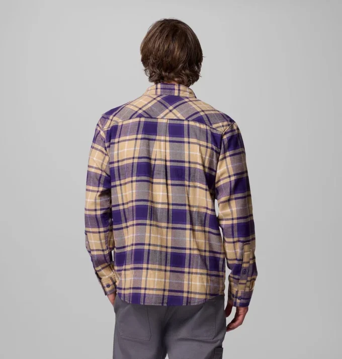 Camisa de manga larga de franela Flare Gun™ para hombre, estilo universitario – Washington Camisa de manga larga de franela Flare Gun™ para hombre, estilo universitario – Washington