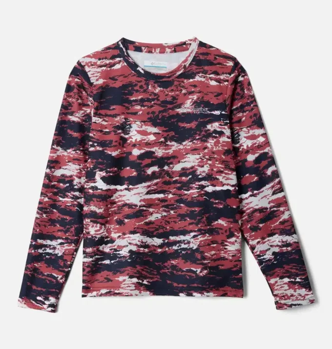 Camisa de manga larga estampada PFG Solar Stream™ para niño