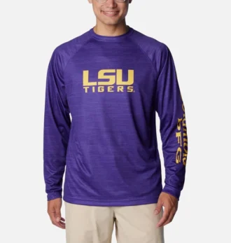 Camisa de manga larga Heather PFG Terminal Tackle™ para hombre – LSU
