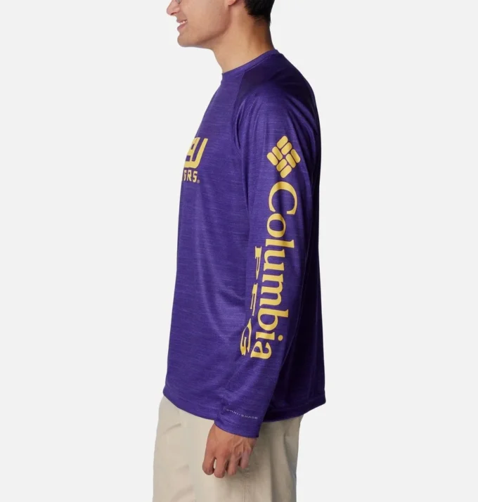Camisa de manga larga Heather PFG Terminal Tackle™ para hombre – LSU Camisa de manga larga Heather PFG Terminal Tackle™ para hombre – LSU