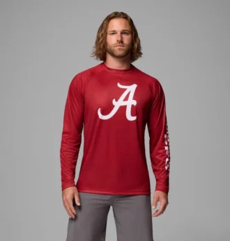 Camisa de manga larga Men Collegiate PFG Terminal Tackle™ Heather – Alabama