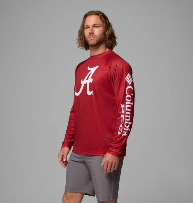 Camisa de manga larga Men Collegiate PFG Terminal Tackle™ Heather – Alabama Camisa de manga larga Men Collegiate PFG Terminal Tackle™ Heather – Alabama