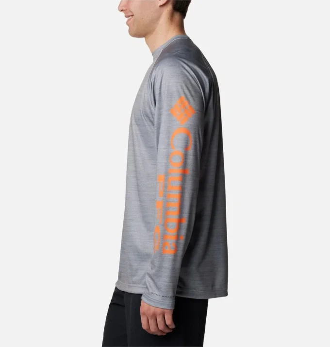 Camisa de manga larga Men Collegiate PFG Terminal Tackle™ Heather – Clemson Camisa de manga larga Men Collegiate PFG Terminal Tackle™ Heather – Clemson