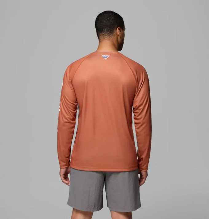 Camisa de manga larga Men Collegiate PFG Terminal Tackle™ Heather – Texas Camisa de manga larga Men Collegiate PFG Terminal Tackle™ Heather – Texas