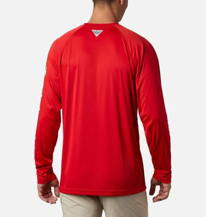 Camisa de manga larga para hombre Collegiate PFG Terminal Tackle – Georgia Camisa de manga larga para hombre Collegiate PFG Terminal Tackle – Georgia