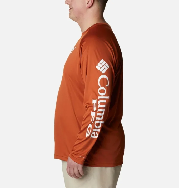 Camisa de manga larga para hombre Collegiate PFG Terminal Tackle™ – Talla grande – Texas