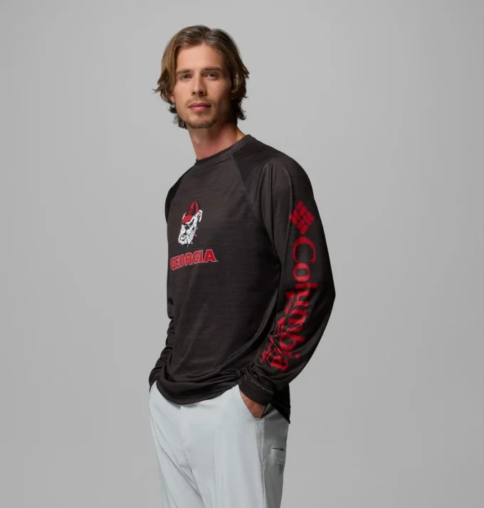 Camisa de manga larga para hombre PFG Terminal Tackle™ Heather – Georgia Camisa de manga larga para hombre PFG Terminal Tackle™ Heather – Georgia