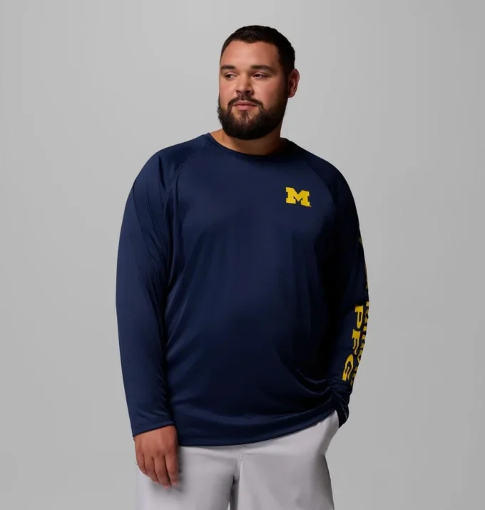 Camisa de manga larga para hombre PFG Terminal Tackle™ – Talla grande – Michigan Camisa de manga larga para hombre PFG Terminal Tackle™ – Talla grande – Michigan