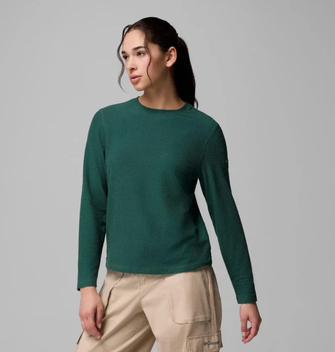 Camisa de manga larga para mujer Brea Falls™ Grid Crew Camisa de manga larga para mujer Brea Falls™ Grid Crew