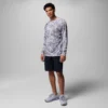 Camisa de manga larga PFG Super Solar Stream™ Border Hex para hombre