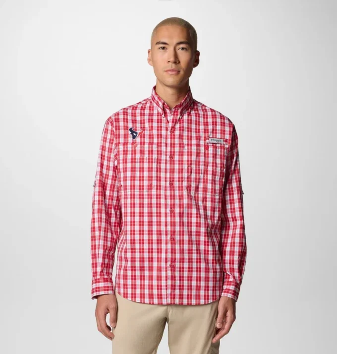 Camisa de manga larga PFG Super Tamiami™ para hombre – Houston Texans Camisa de manga larga PFG Super Tamiami™ para hombre – Houston Texans
