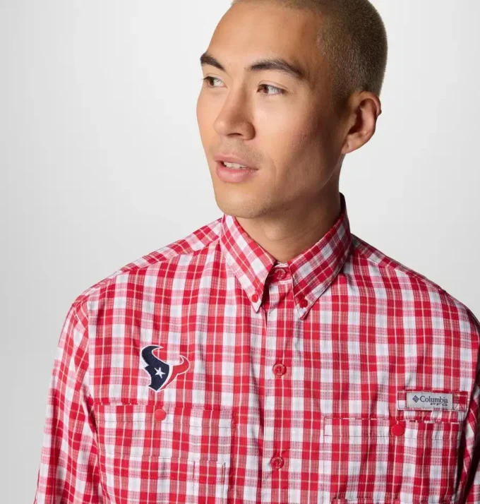 Camisa de manga larga PFG Super Tamiami™ para hombre – Houston Texans Camisa de manga larga PFG Super Tamiami™ para hombre – Houston Texans