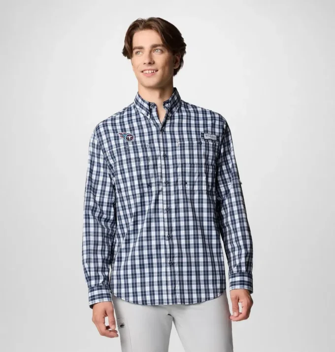 Camisa de manga larga PFG Super Tamiami™ para hombre – Tennessee Titans Camisa de manga larga PFG Super Tamiami™ para hombre – Tennessee Titans