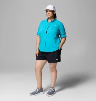 Camisa de manga larga PFG Tamiami™ II para mujer – Talla grande