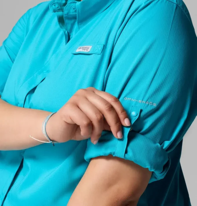 Camisa de manga larga PFG Tamiami™ II para mujer – Talla grande