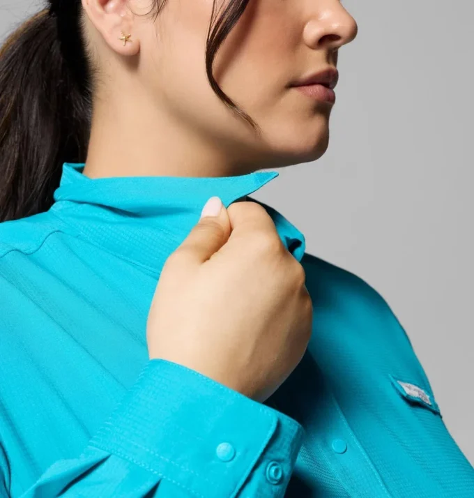 Camisa de manga larga PFG Tamiami™ II para mujer – Talla grande