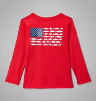 Camisa de manga larga PFG Terminal Tackle™ Fish Flag para niños pequeños
