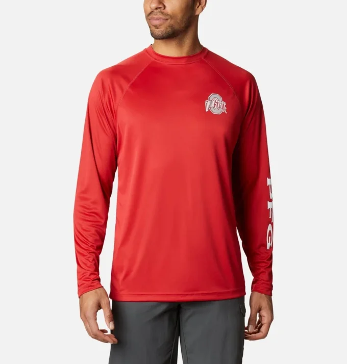 Camisa de manga larga PFG Terminal Tackle™ para hombre – Ohio State