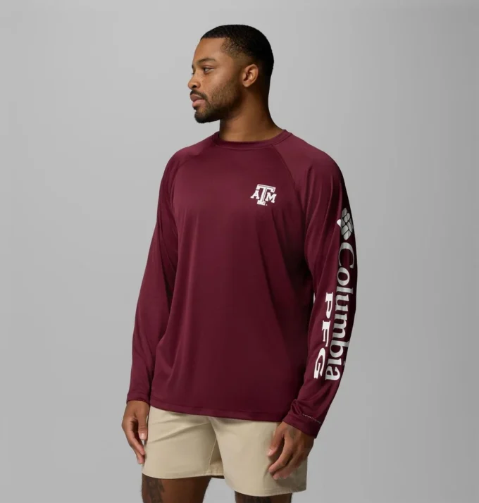 Camisa de manga larga PFG Terminal Tackle™ para hombre – Texas A&M