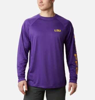 Camisa de manga larga PFG Terminal Tackle™ para hombre universitario – LSU