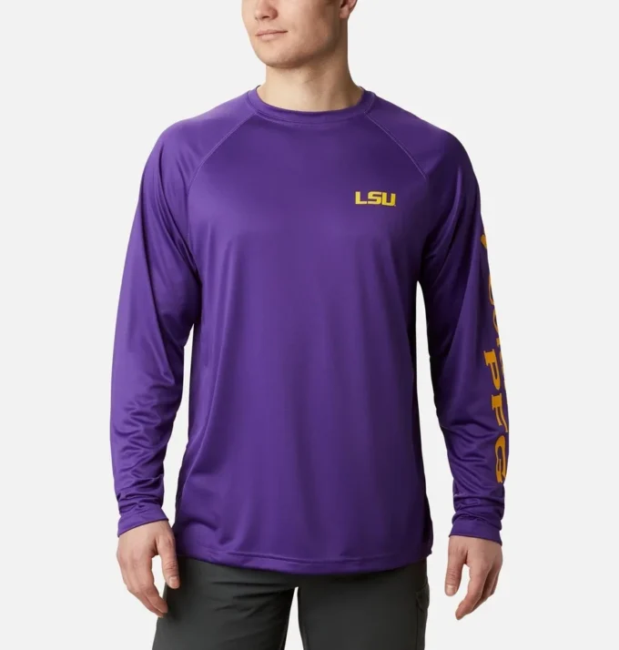 Camisa de manga larga PFG Terminal Tackle™ para hombre universitario – LSU