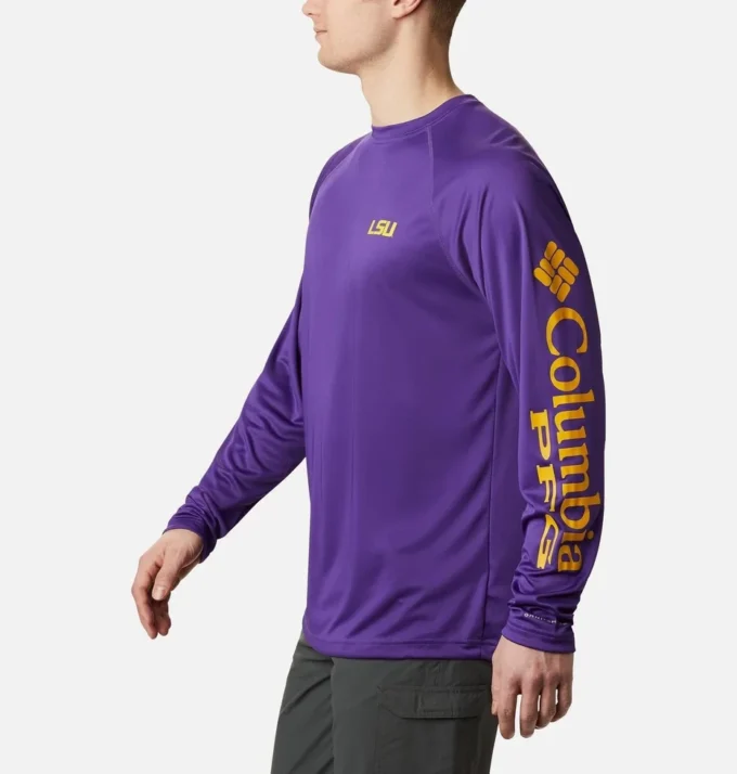 Camisa de manga larga PFG Terminal Tackle™ para hombre universitario – LSU
