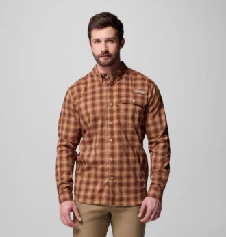 Camisa de manga larga teñida en hilo Sharptail™ para hombre