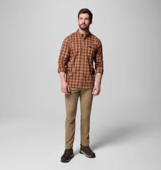 Camisa de manga larga teñida en hilo Sharptail™ para hombre
