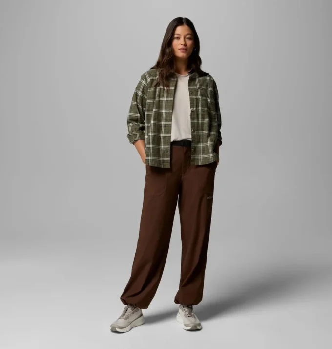 Camisa de manga larga tejida Blue Point Creek™ para mujer