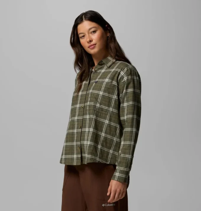 Camisa de manga larga tejida Blue Point Creek™ para mujer