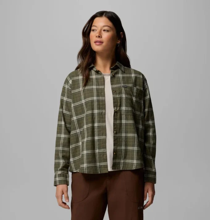 Camisa de manga larga tejida Blue Point Creek™ para mujer