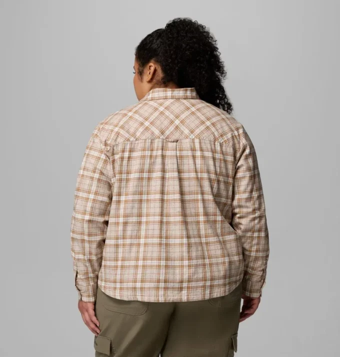 Camisa de manga larga tejida Blue Point Creek™ para mujer – Talla grande