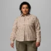 Camisa de manga larga tejida Blue Point Creek™ para mujer – Talla grande