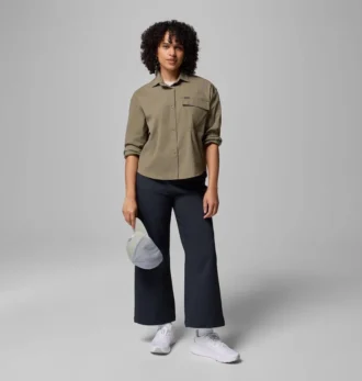 Camisa de manga larga tejida Granite Point™ para mujer