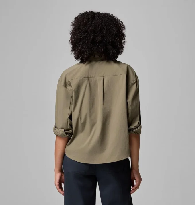Camisa de manga larga tejida Granite Point™ para mujer