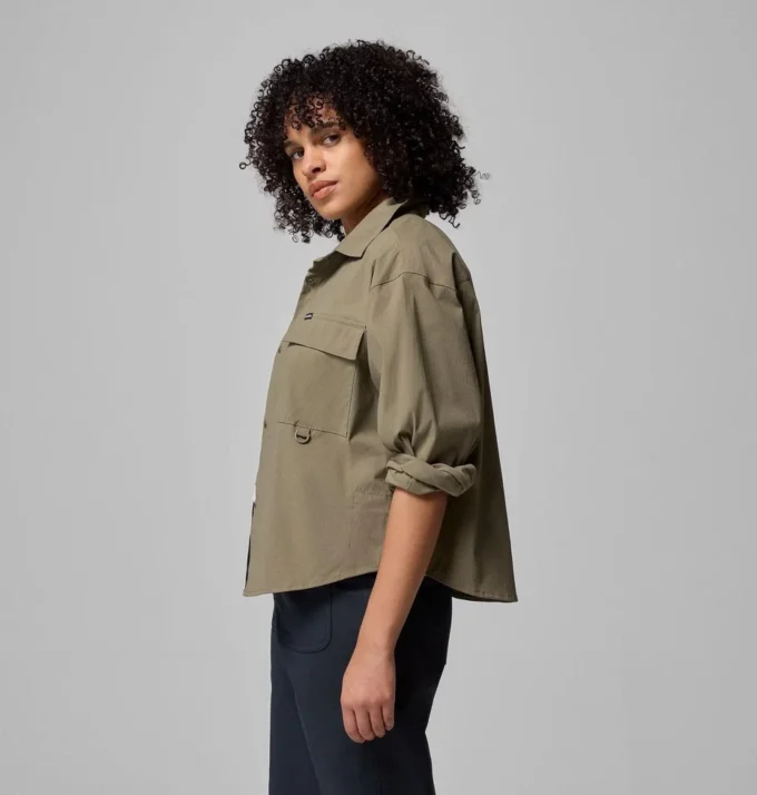 Camisa de manga larga tejida Granite Point™ para mujer