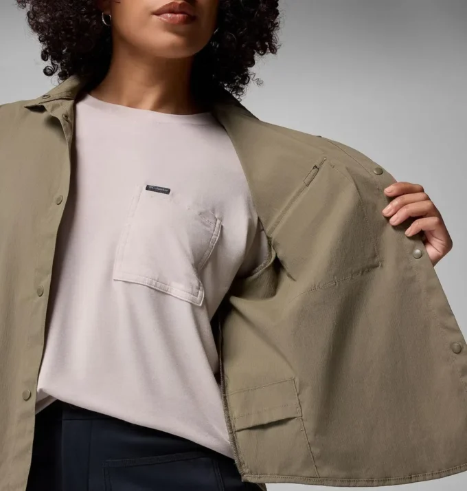 Camisa de manga larga tejida Granite Point™ para mujer