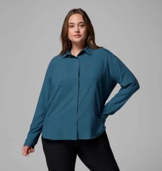 Camisa de manga larga utilitaria Silver Ridge™ para mujer – Talla grande