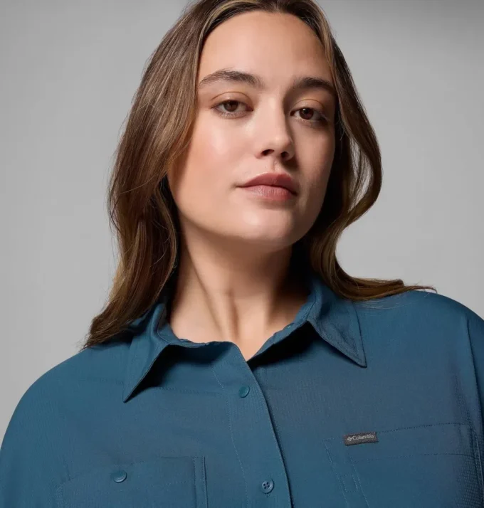 Camisa de manga larga utilitaria Silver Ridge™ para mujer – Talla grande