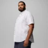 Camisa estampada de manga corta Rapid Rivers™ para hombre – Talla grande