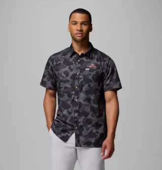 Camisa PFG Super Slack Tide™ para hombre, estilo universitario – Georgia