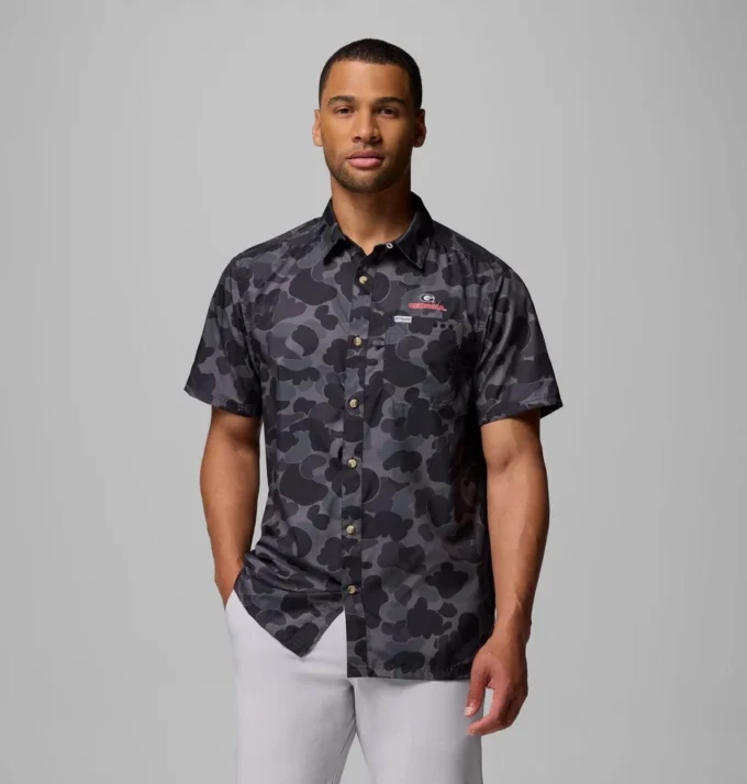 Camisa PFG Super Slack Tide™ para hombre, estilo universitario – Georgia Camisa PFG Super Slack Tide™ para hombre, estilo universitario – Georgia