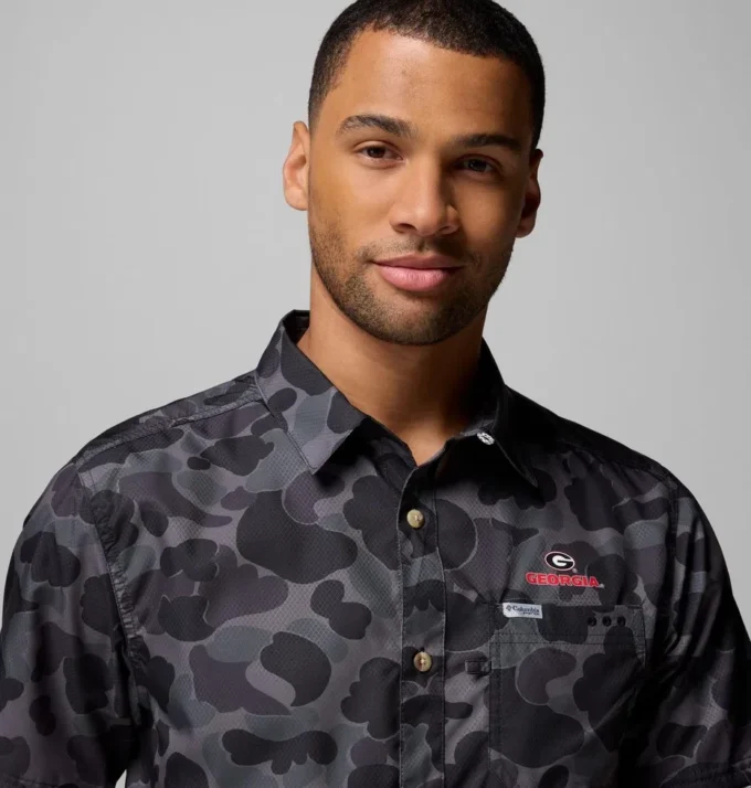Camisa PFG Super Slack Tide™ para hombre, estilo universitario – Georgia Camisa PFG Super Slack Tide™ para hombre, estilo universitario – Georgia