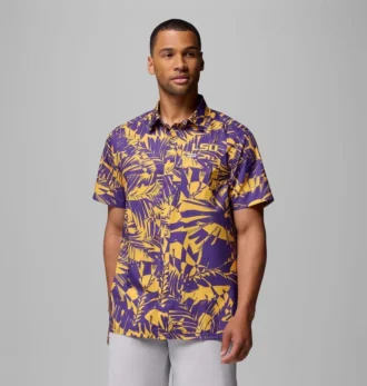 Camisa PFG Super Slack Tide para hombre – LSU Camisa PFG Super Slack Tide para hombre – LSU