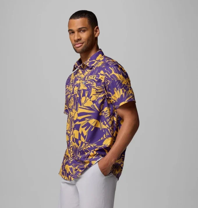 Camisa PFG Super Slack Tide para hombre – LSU Camisa PFG Super Slack Tide para hombre – LSU
