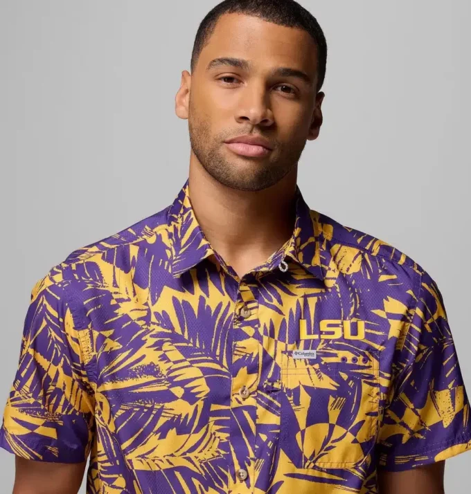 Camisa PFG Super Slack Tide para hombre – LSU Camisa PFG Super Slack Tide para hombre – LSU